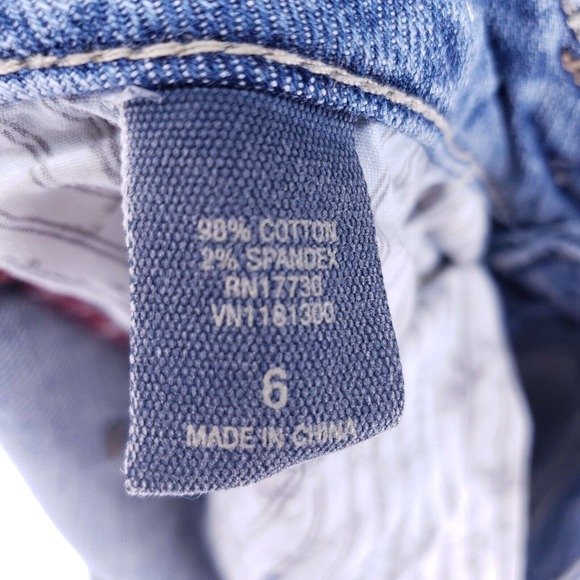 Converse The Skinny Vintage Distressed Jeans Women Size 6 Low Rise Denim Pants - Picture 7 of 11